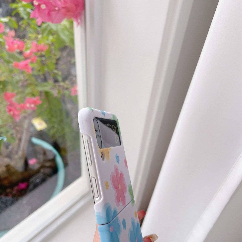 Hoesje voor Samsung Galaxy Z Flip 4 Folio-hoesje Mooie Bloemen