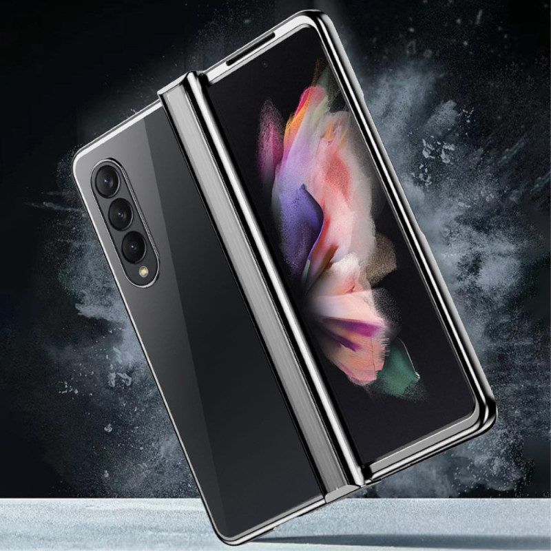 Hoesje voor Samsung Galaxy Z Fold 4 Helder Metalen Scharnierend