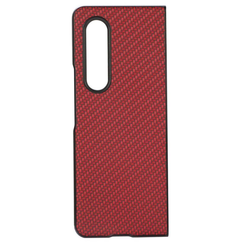 Hoesje voor Samsung Galaxy Z Fold 4 Koolstofvezel