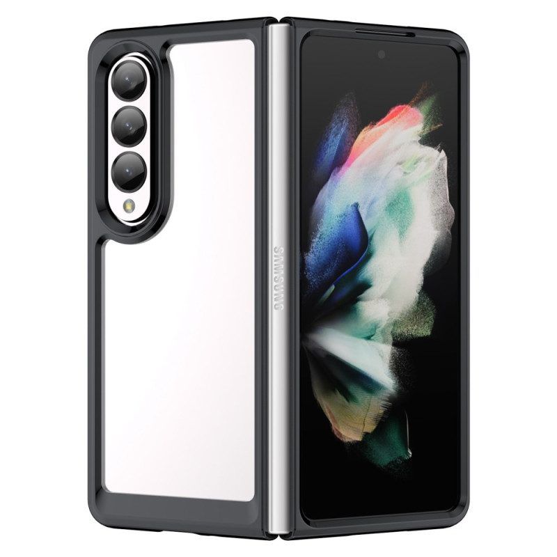 Hoesje voor Samsung Galaxy Z Fold 4 Kunststof Kleur