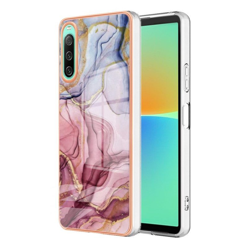 Hoesje voor Sony Xperia 10 IV Marmer