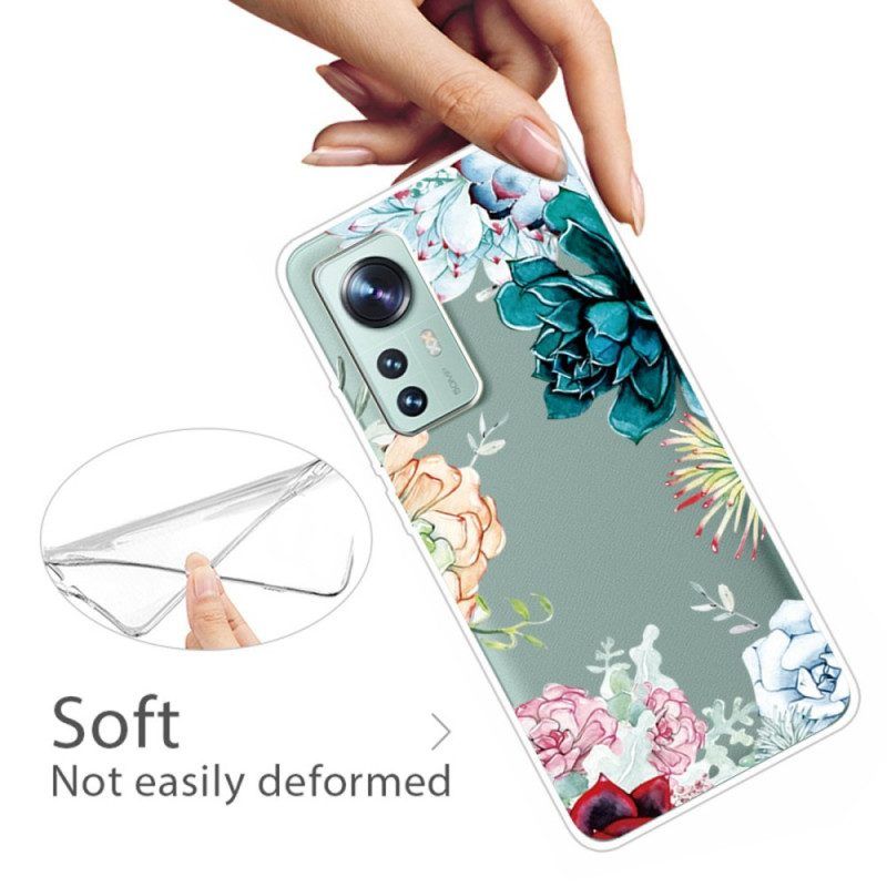 Hoesje voor Xiaomi 12 / 12X Aquarel Bloemen