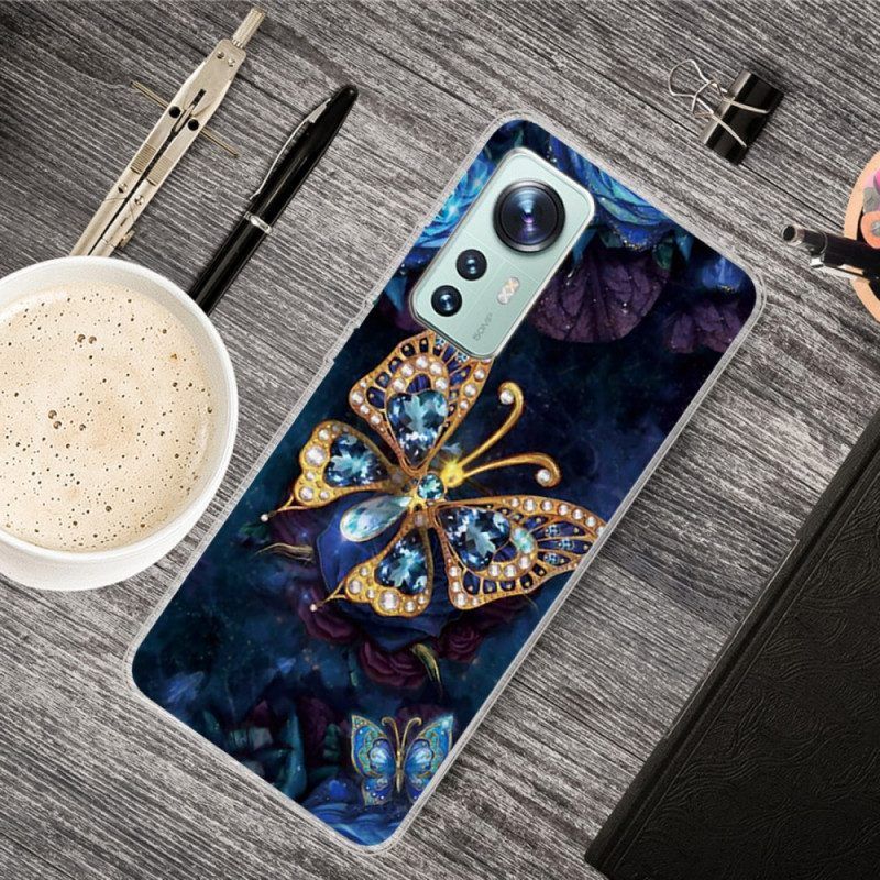 Hoesje voor Xiaomi 12 / 12X Betoverde Vlinder Siliconen