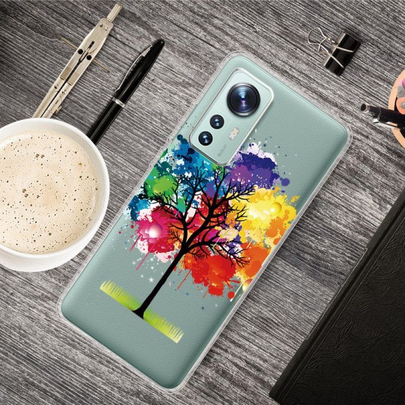 Hoesje voor Xiaomi 12 Pro Kleurrijke Boom Siliconen