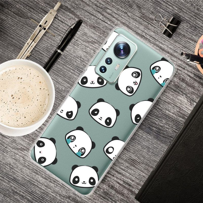 Hoesje voor Xiaomi 12 Pro Panda Koppen