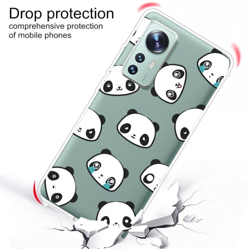 Hoesje voor Xiaomi 12 Pro Panda Koppen