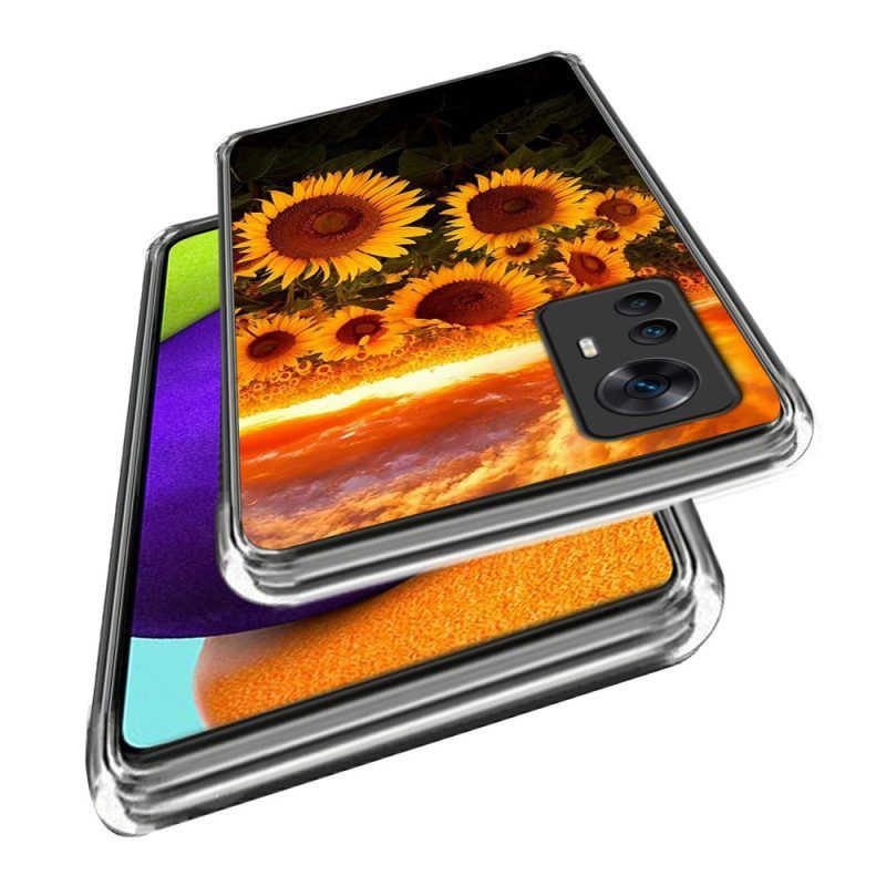 Hoesje voor Xiaomi 12T / 12T Pro Variatie Zonnebloemen