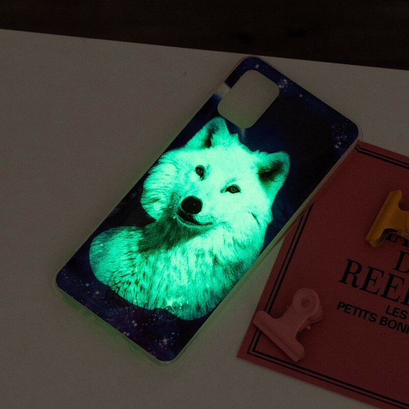 Hoesje voor Xiaomi Redmi Note 10 / 10S Fluorescerende Wolf-serie