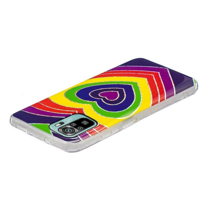 Hoesje voor Xiaomi Redmi Note 10 / 10S Psychedelisch Hart