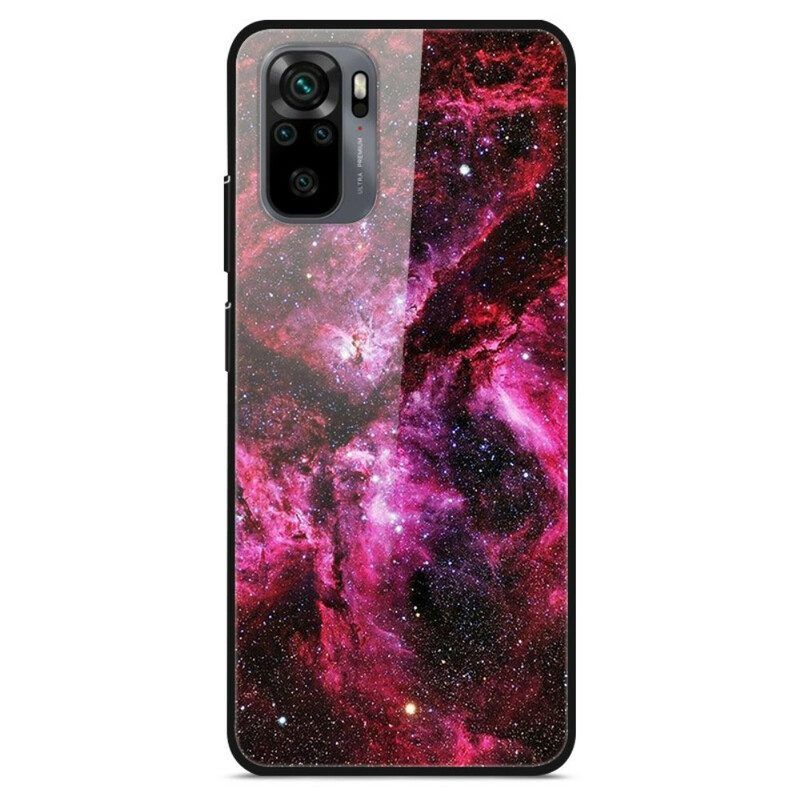 Hoesje voor Xiaomi Redmi Note 10 / 10S Roze Gehard Glas