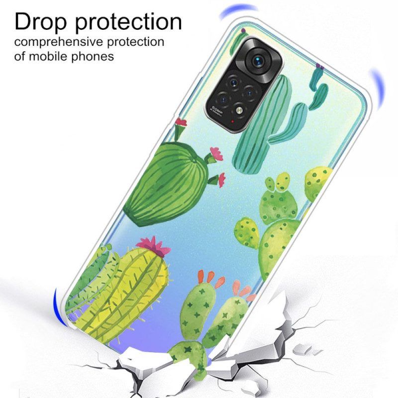 Hoesje voor Xiaomi Redmi Note 11 / 11S Aquarel Cactussen