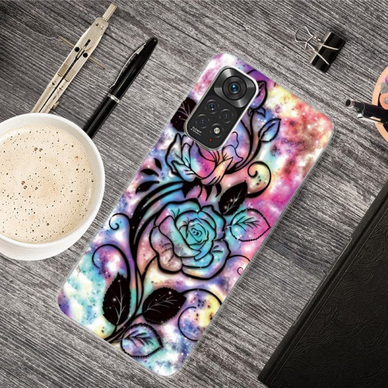 Hoesje voor Xiaomi Redmi Note 11 / 11S Bloem Ontwerp