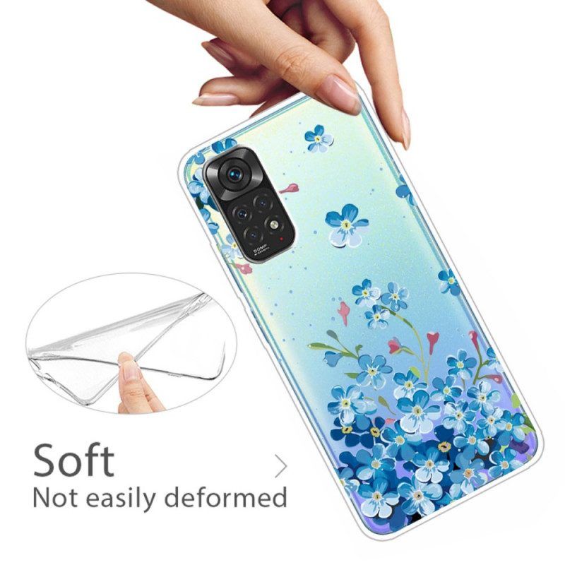 Hoesje voor Xiaomi Redmi Note 11 / 11S Boeket Van Blauwe Bloemen