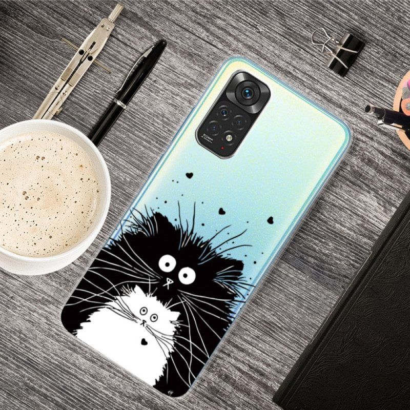 Hoesje voor Xiaomi Redmi Note 11 / 11S Kijk Naar De Katten