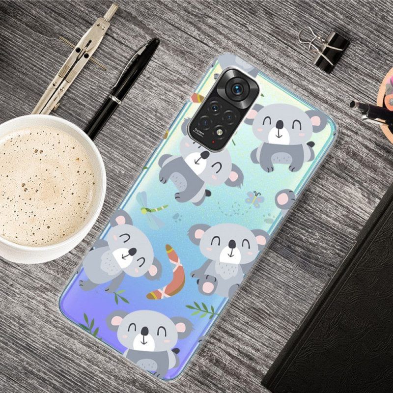 Hoesje voor Xiaomi Redmi Note 11 / 11S Kleine Grijze Panda's
