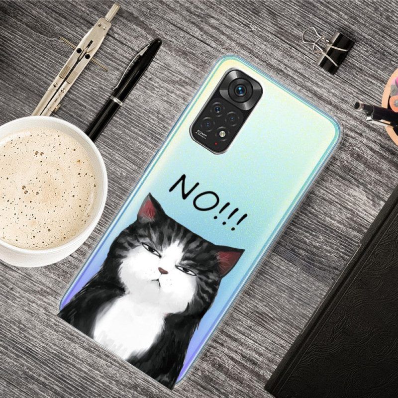 Hoesje voor Xiaomi Redmi Note 11 Pro / 11 Pro 5G De Kat Die Nee Zegt