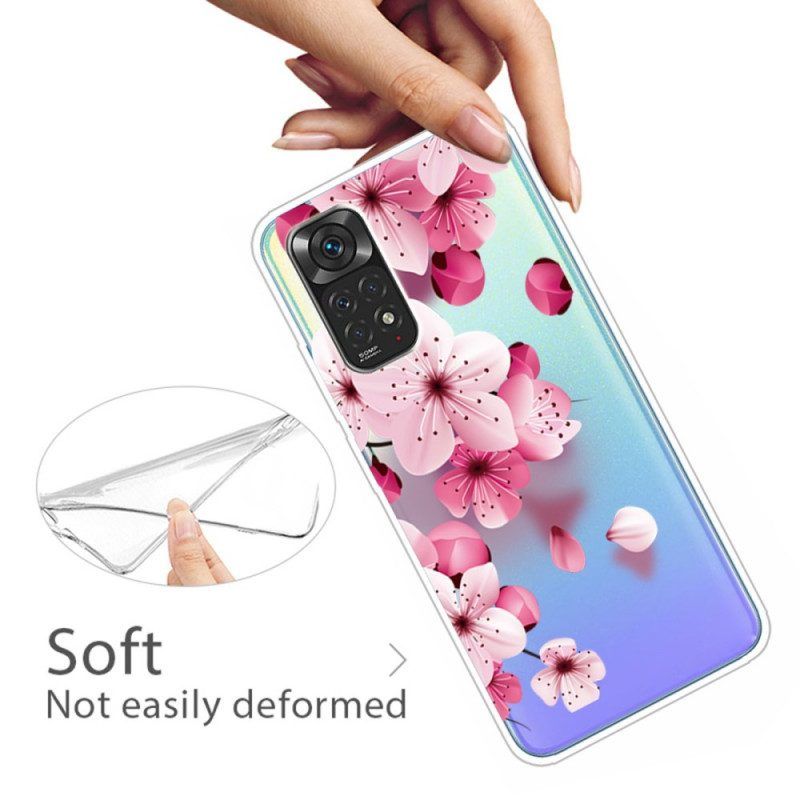 Hoesje voor Xiaomi Redmi Note 11 Pro / 11 Pro 5G Kleine Roze Bloemen