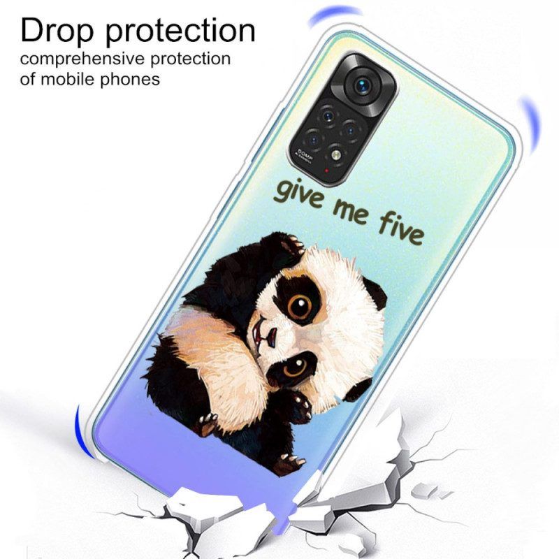 Hoesje voor Xiaomi Redmi Note 11 Pro / 11 Pro 5G Panda Geef Me Vijf