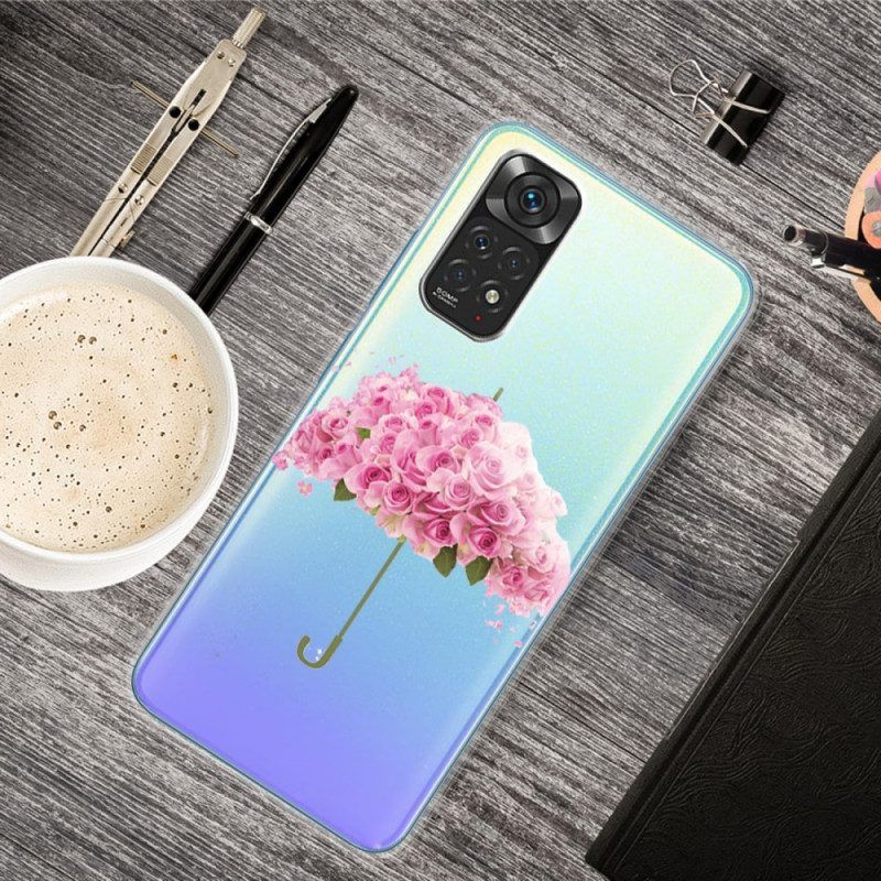 Hoesje voor Xiaomi Redmi Note 11 Pro / 11 Pro 5G Paraplu In Rozen