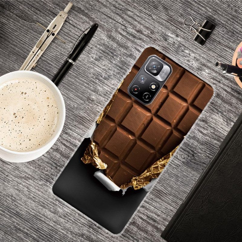 Hoesje voor Xiaomi Redmi Note 11 Pro Plus 5G Flexibele Chocolade