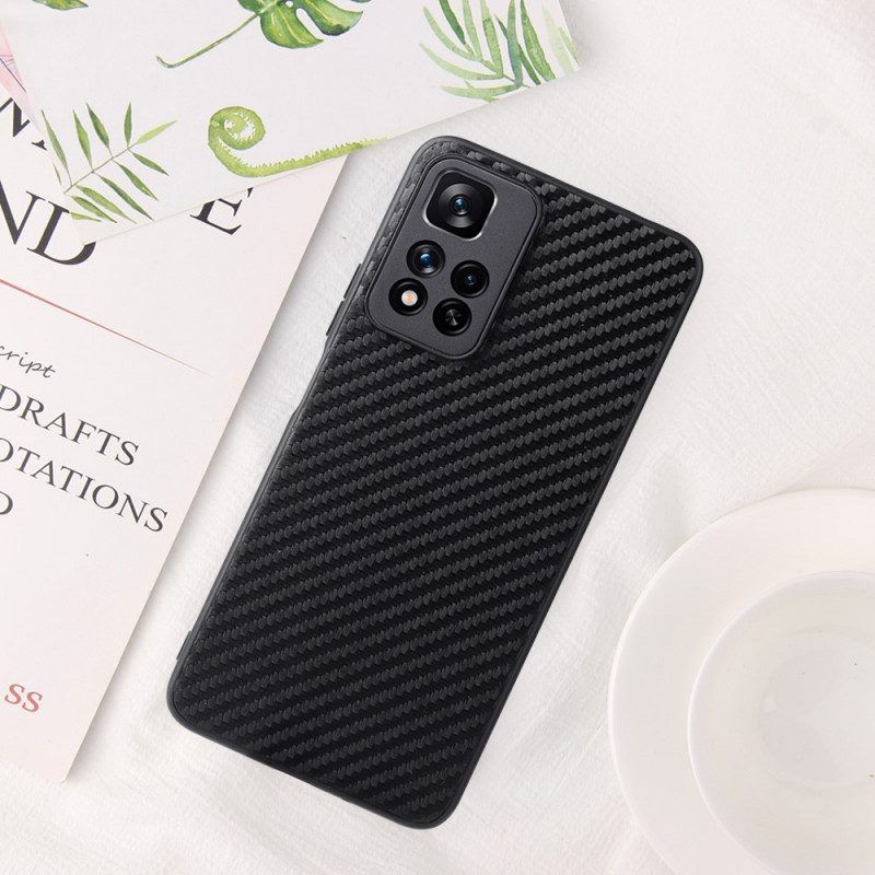 Hoesje voor Xiaomi Redmi Note 11 Pro Plus 5G Koolstofvezel