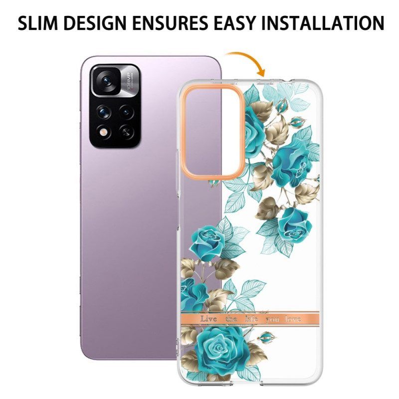 Hoesje voor Xiaomi Redmi Note 11 Pro Plus 5G Naadloze Bloemen