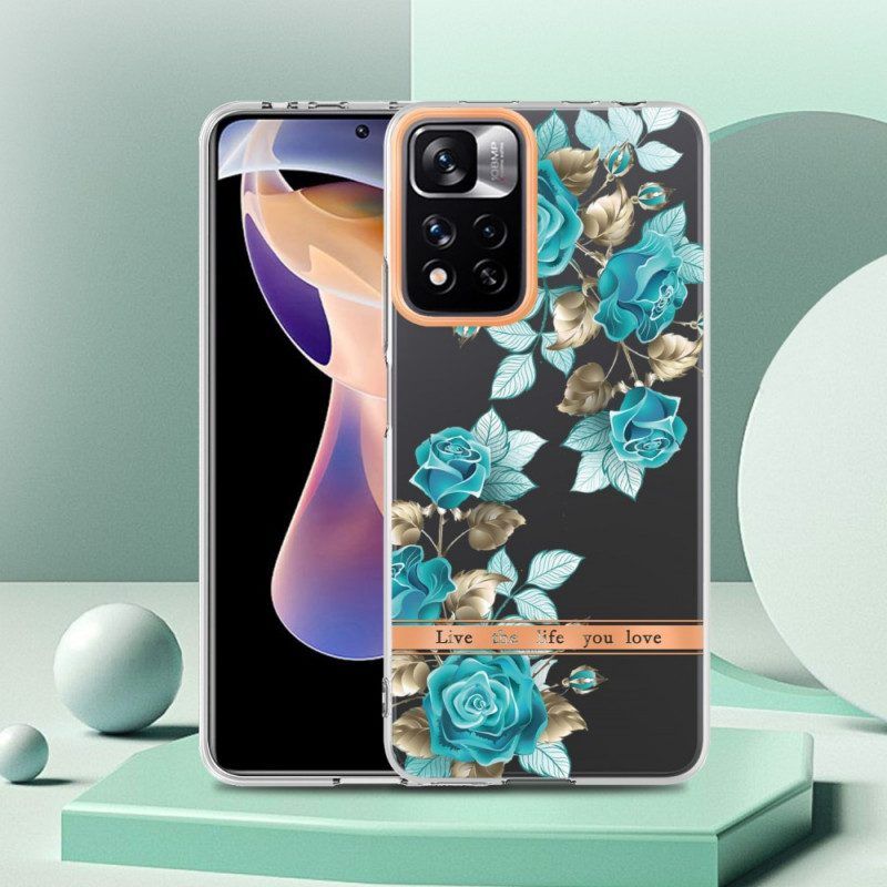 Hoesje voor Xiaomi Redmi Note 11 Pro Plus 5G Naadloze Bloemen