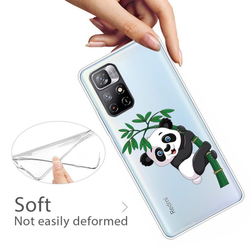 Hoesje voor Xiaomi Redmi Note 11 Pro Plus 5G Panda Op Bamboe