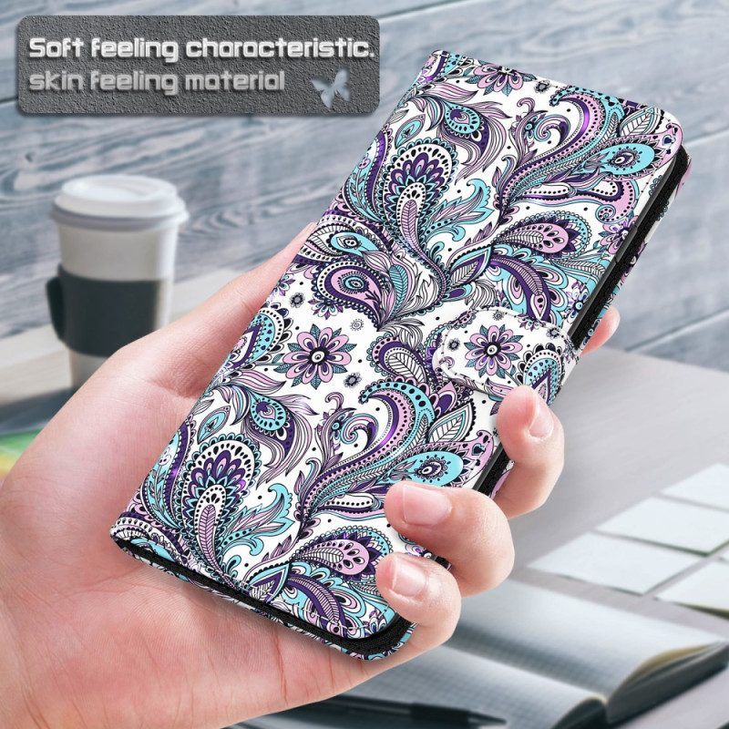 Leren Hoesje voor Google Pixel 7 Paisley