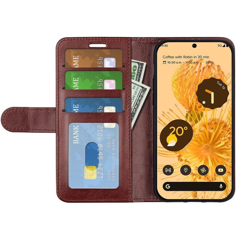 Leren Hoesje voor Google Pixel 7 Retro Kunstleer