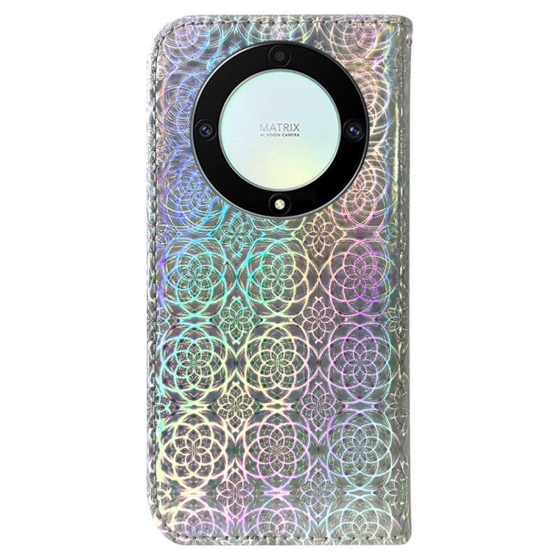 Leren Hoesje voor Honor Magic 5 Lite Disco-stijl