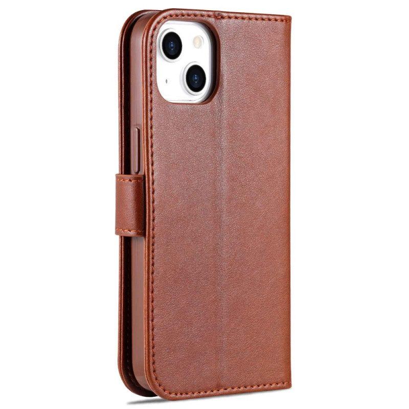 Leren Hoesje voor iPhone 14 Azns Leerstyling