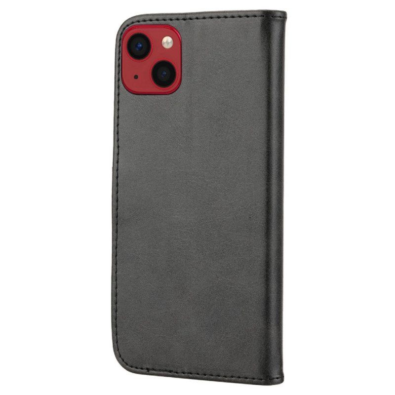 Leren Hoesje voor iPhone 14 Plus Katje