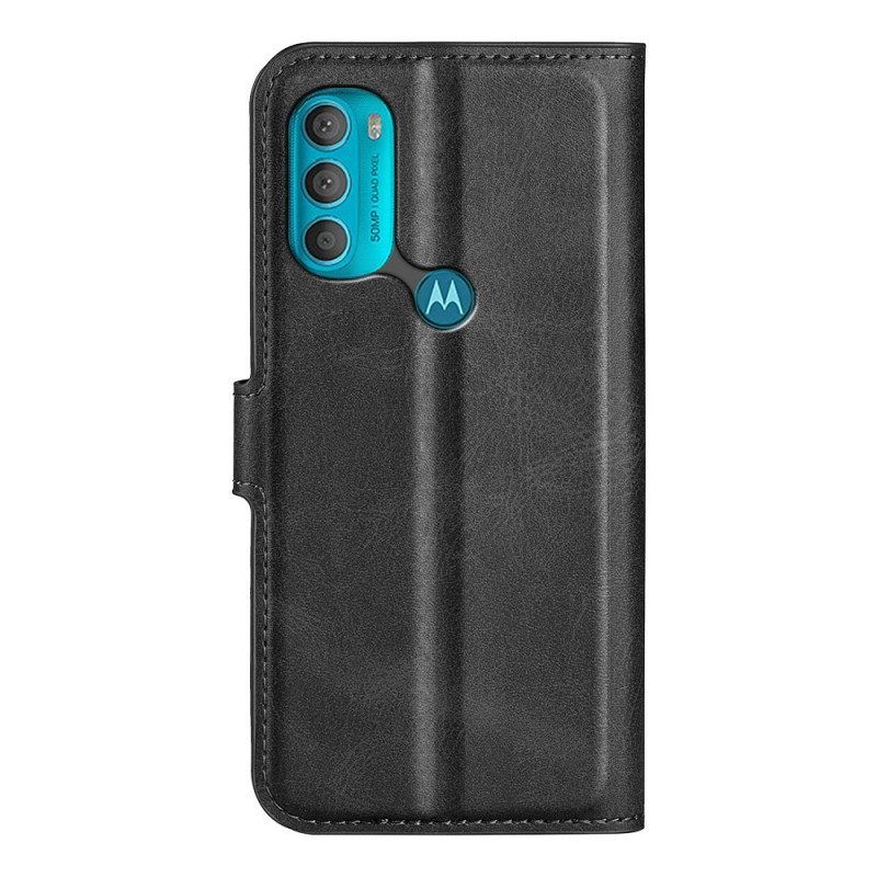 Leren Hoesje voor Moto G71 5G Slank Extreem Leereffect