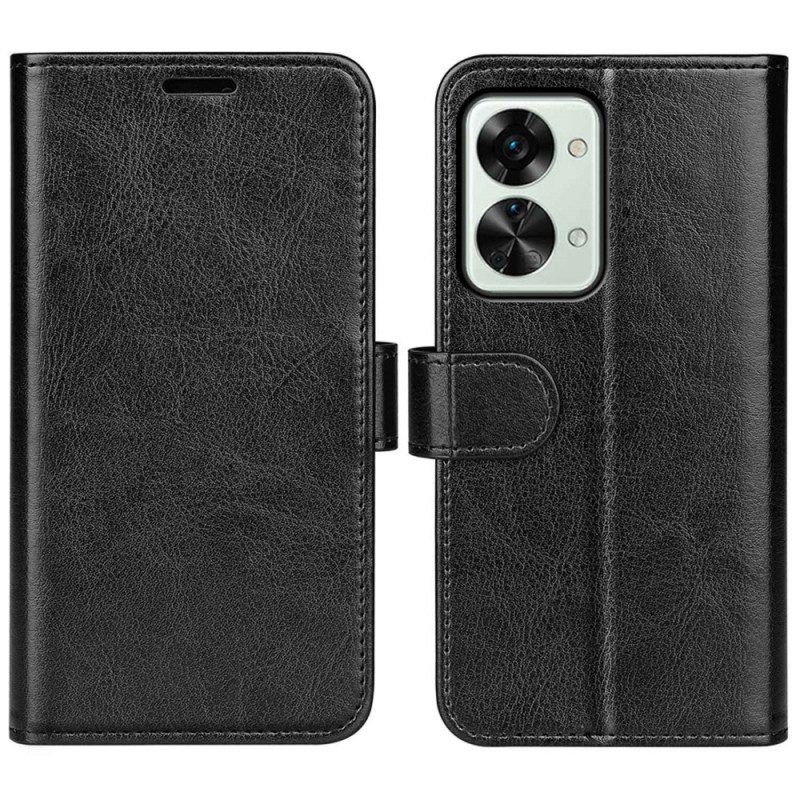 Leren Hoesje voor OnePlus Nord 2T 5G Vintage Lederen Stijl