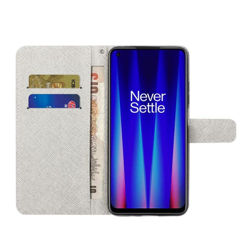 Leren Hoesje voor OnePlus Nord CE 2 5G Libellen