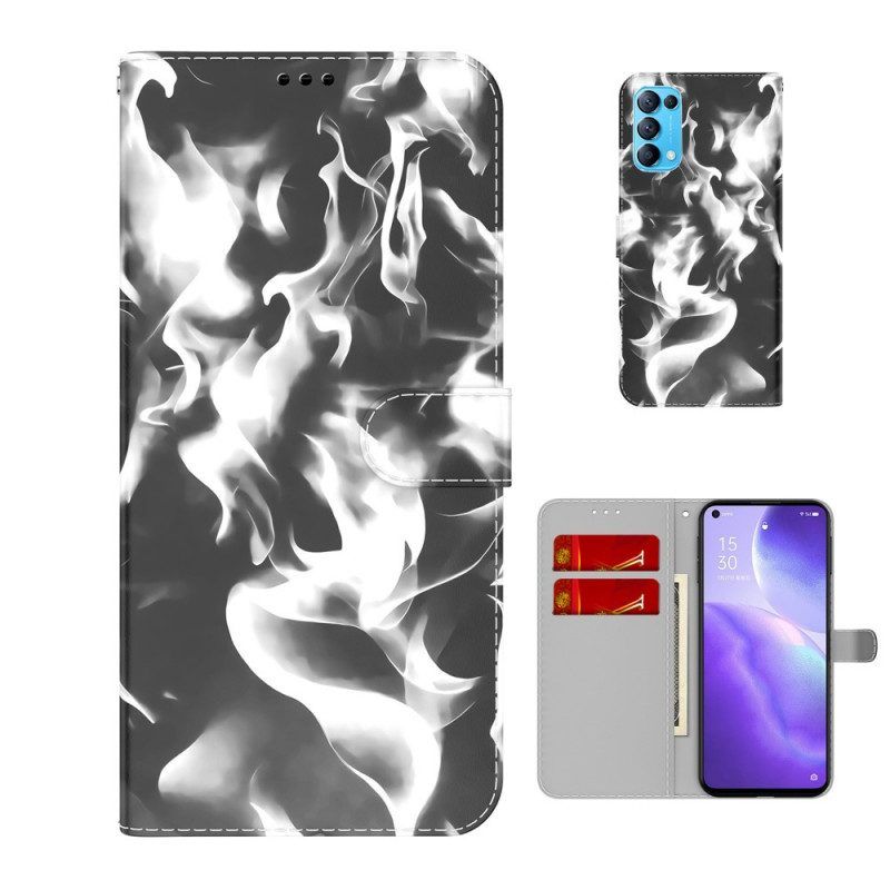 Leren Hoesje voor Oppo Find X3 Lite Abstract Patroon