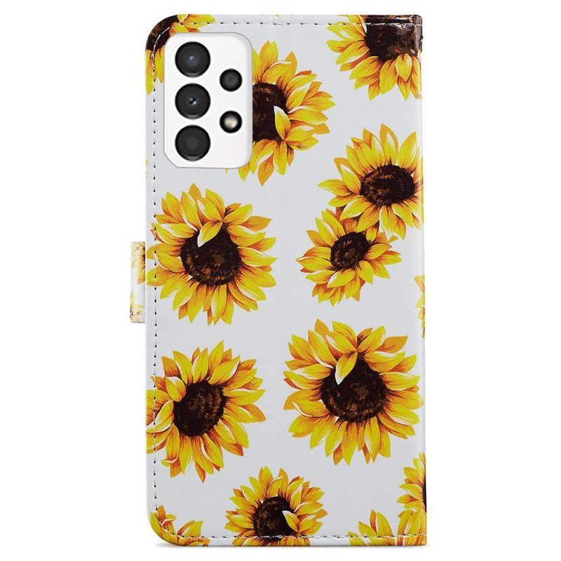 Leren Hoesje voor Samsung Galaxy A13 String Hond