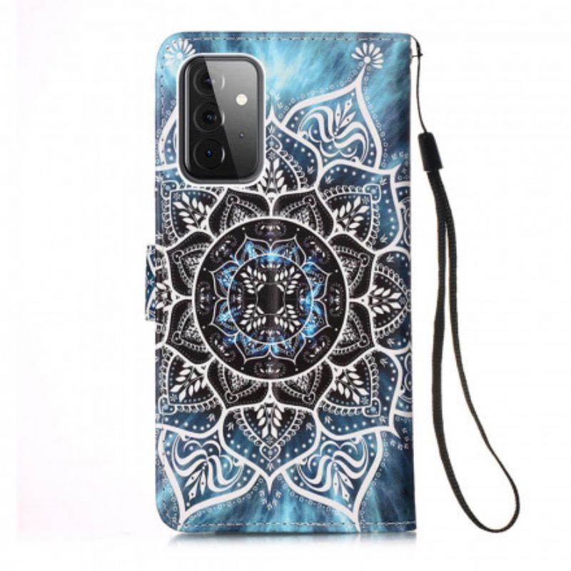 Leren Hoesje voor Samsung Galaxy A52 4G / A52 5G / A52s 5G Mandala In De Lucht