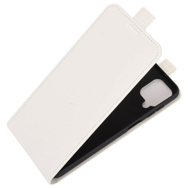 Leren Hoesje voor Samsung Galaxy M12 / A12 Folio-hoesje Verticale Flap Met Leereffect