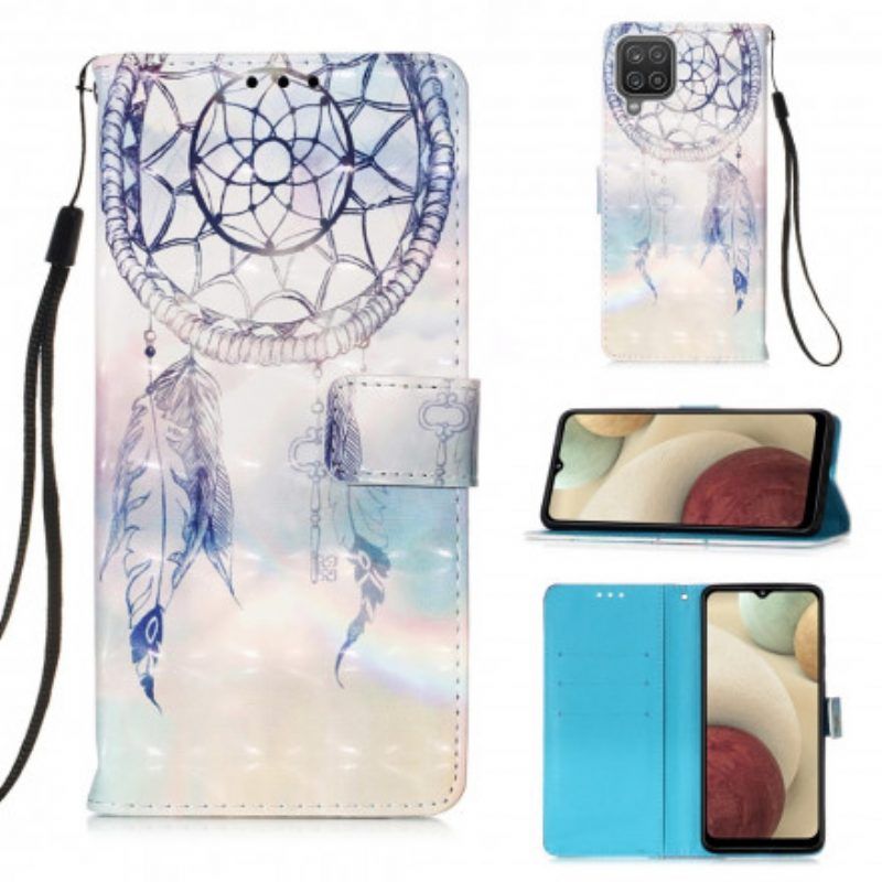 Leren Hoesje voor Samsung Galaxy M12 / A12 Pastel Dromenvanger