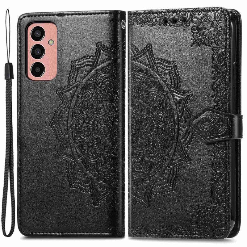 Leren Hoesje voor Samsung Galaxy M13 Uitstekende Mandala