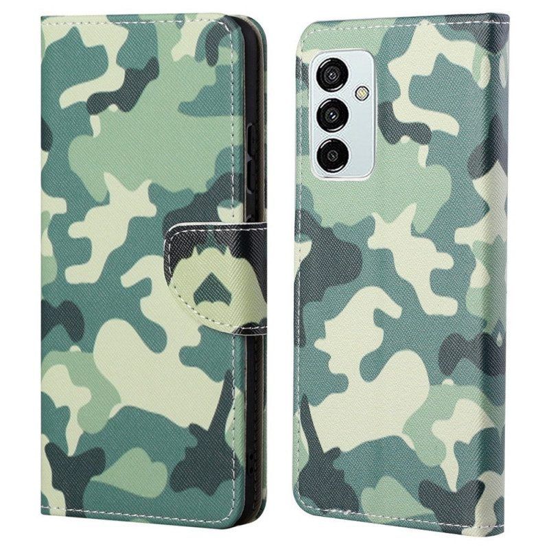 Leren Hoesje voor Samsung Galaxy M23 5G Camouflage