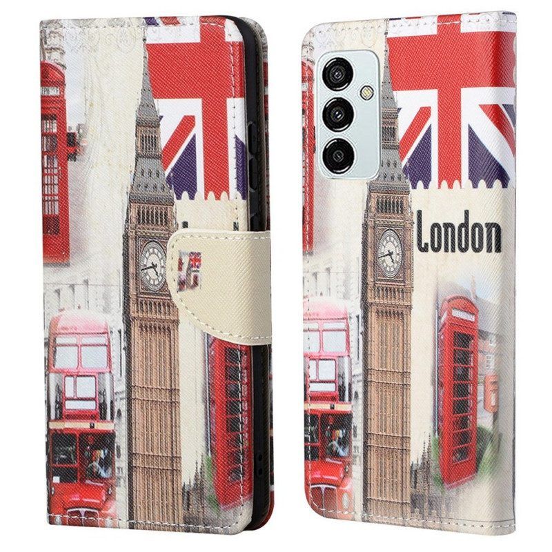 Leren Hoesje voor Samsung Galaxy M23 5G Londen