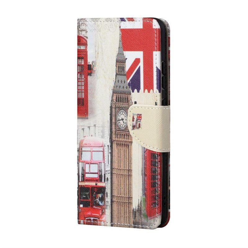 Leren Hoesje voor Samsung Galaxy M23 5G Londen