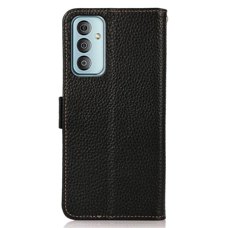 Leren Hoesje voor Samsung Galaxy M23 5G Lychee Leer Khazneh Rfid