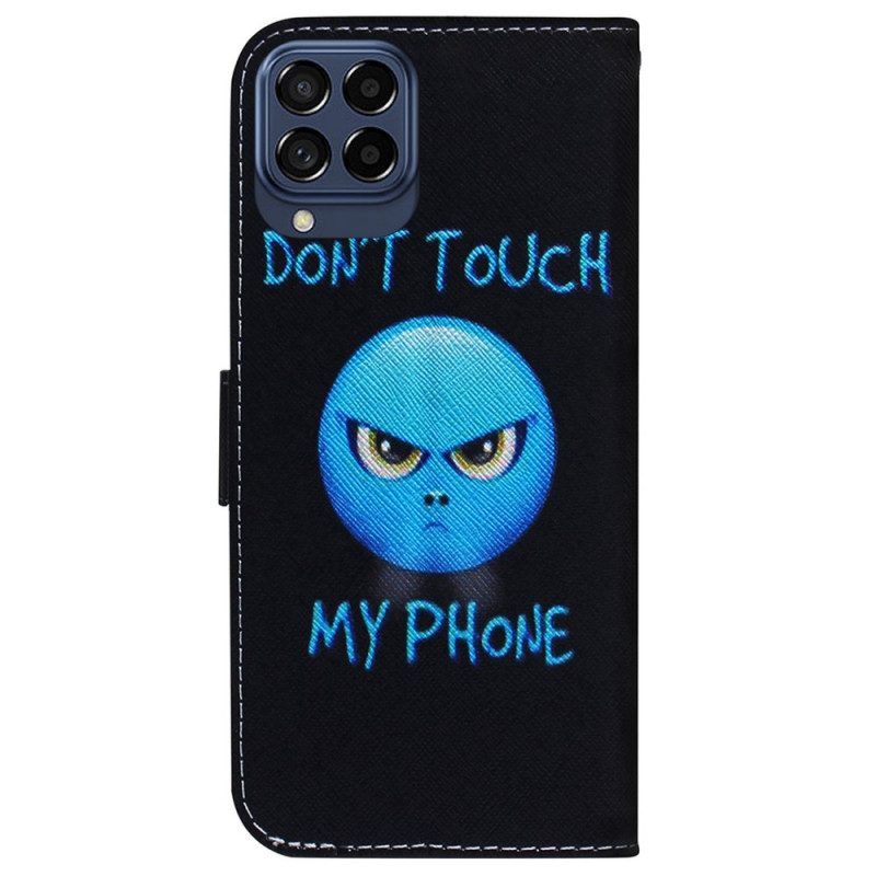 Leren Hoesje voor Samsung Galaxy M33 5G Emoji-telefoon