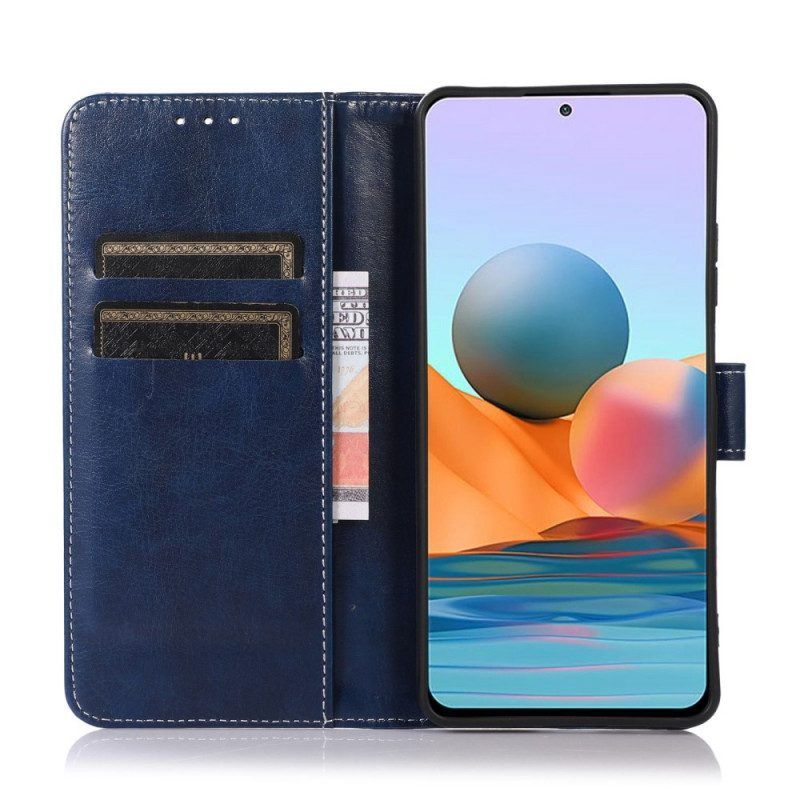 Leren Hoesje voor Samsung Galaxy M33 5G Leerstijl En Naden