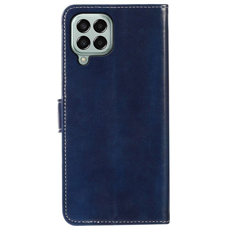 Leren Hoesje voor Samsung Galaxy M33 5G Leerstijl En Naden