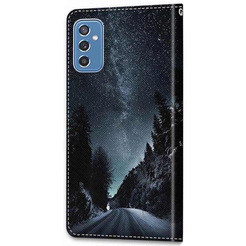 Leren Hoesje voor Samsung Galaxy M52 5G Bergweg